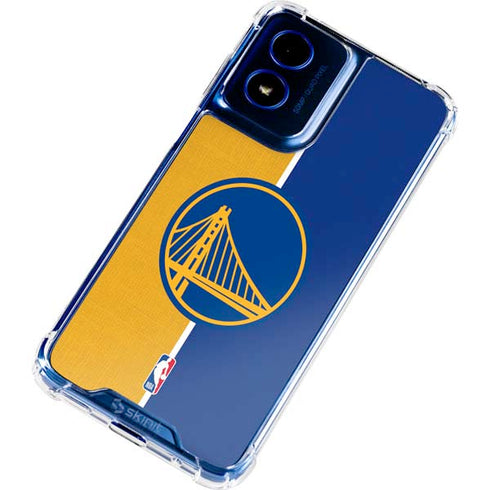 NBA Golden State Warriors Canvas Moto G 5G (2024) Clear Case